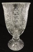 A boxed glass vase/trophy inscribed "The Derby Epsom, June 3rd 1981, Winner Shergar, Bred by (H.H.