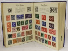 A mid 20th Century stamp album containing mid 20th Century stamps of the world to include various