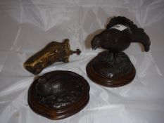 AFTER DASHWOOD "Black Grouse", bronze, signed and No'd. 8/20, together with a similar bronze of "