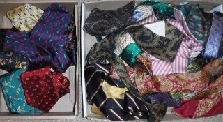 A box containing six various Pakeman, Cato & Carter silk ties depicting teddy bears,