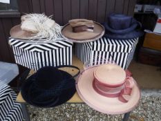 Five occasion hats to include Siggi of London and a Diana hat