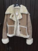 A Mary Quant sheepskin jacket bearing Mary Quant label to the interior