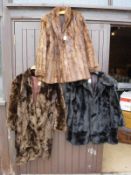 A rabbit fur jacket,