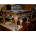 A Victorian rosewood and banded gate-leg coffee table on turned and ringed supports,