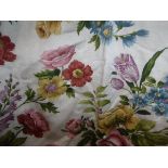 A collection of assorted vintage and other curtains to include a pair of John William "Traviata"