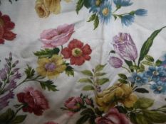A collection of assorted vintage and other curtains to include a pair of John William "Traviata"