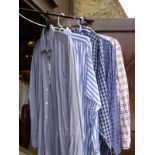 A collection of eight various shirts to include two Pakeman Cato & Carter, Ralph Lauren,