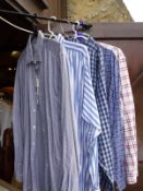 A collection of eight various shirts to include two Pakeman Cato & Carter, Ralph Lauren,