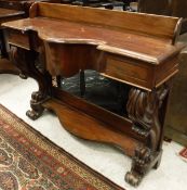 A Victorian mahogany console table,