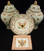 A collection of "China 1851" porcelain wares,