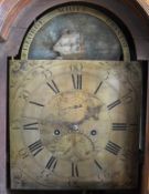 A George III mahogany and inlaid long case clock,