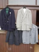A collection of five assorted jackets to include Turnbull and Asser, Pakeman Catto & Carter,