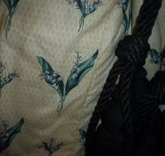 Three pairs of cotton interlined Spencer Churchill Designs Ltd "Consuelo" curtains with two