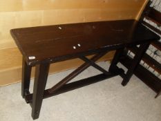 An Eastern hardwood hall table