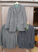 A Pakeman Catto & Carter pinstripe suit together with another pinstrip jacket and a Buckleigh of