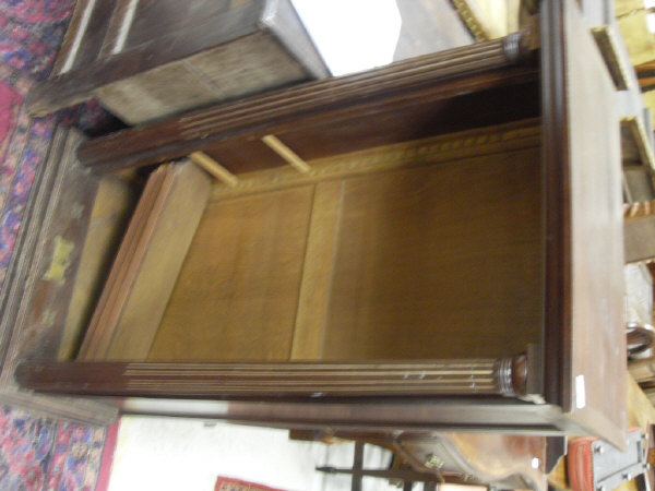 A 20th Century mahogany open bookcase of slim proportions, - Image 2 of 12