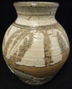 A Michael Cardew Winchcombe Pottery vase with apparently experimental glaze,