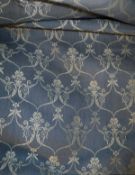 Two pairs of cotton lined curtains,