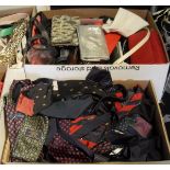 A box of ties by Hackett, Yves St Laurent,