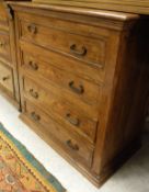 An Eastern hardwood chest of four drawers