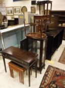 A pair of 20th Century mahogany effect open bookcases,