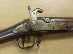 A 19th Century and breech loading pistol (de-activated)19th Century percussion pistol,