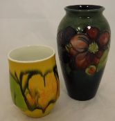A Moorcroft Pottery floral decorated vase,