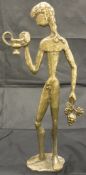 A modern gilt metal figuree of Dionysus stamped verso "......Helenica....