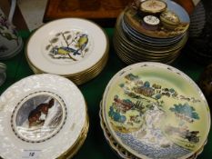 A collection of various plates to include Coalport plate "To commemorate the Centenary of the