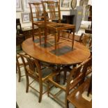 A modern mahogany dining suite by Freeborn of York,