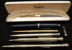 A 9 carat gold cased propelling pencil by Sampson & Morden,