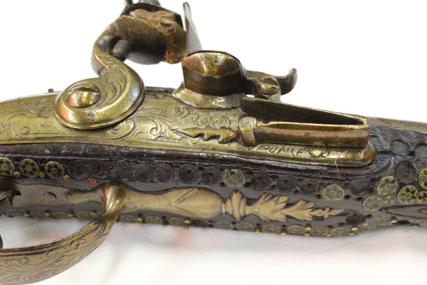 An 18th Century flintlock muzzle loading pistol, - Image 6 of 19