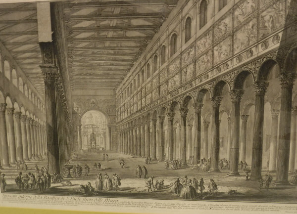 AFTER GIOVANNI BATTISTA PIRANESI (1720-1778) "Spaccato interno della Basilica di S. - Image 36 of 54