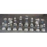 A Jaques of London Staunton design chess set in ebony and box wood,