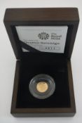 A 2009 gold proof quarter sovereign no 4811