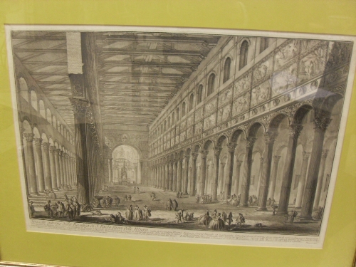 AFTER GIOVANNI BATTISTA PIRANESI (1720-1778) "Spaccato interno della Basilica di S. - Image 23 of 54