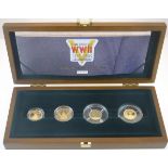 An “End of WWII 1945-2005 60th Anniversary Allied Forces” gold proof set