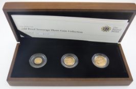 A 2010 gold proof sovereign three coin collection no 0117 CONDITION REPORTS It is a