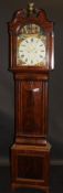 A 19th Century Scottish mahogany cased long case clock,