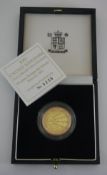 A 2001 United Kingdom gold proof £2 coin