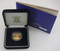 A 2005 gold proof sovereign