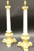 A pair of Louis XVI style table lamps,