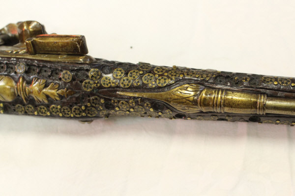 An 18th Century flintlock muzzle loading pistol, - Image 14 of 19