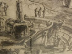 AFTER GIOVANNI BATTISTA PIRANESI (1720-1778) "Veduta interna del Tempio della Tofse costruito di