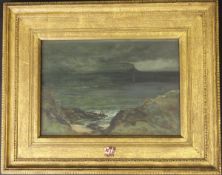 THOMAS HOPE MACLACHLAN (1845-1897) "Coastal landscapes", a pair, oil on board,