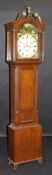 A 19th Century Scottish oak cased long case clock,