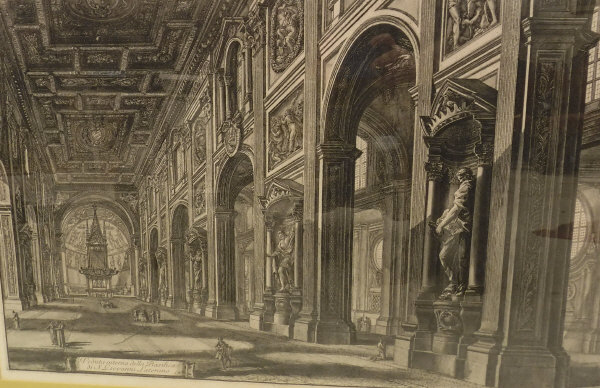 AFTER GIOVANNI BATTISTA PIRANESI (1720-1778) "Spaccato interno della Basilica di S. - Image 32 of 54