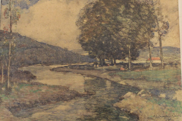 SAMUEL JOHN LAMORNA BIRCH (1869-1955) "The river", - Image 2 of 2