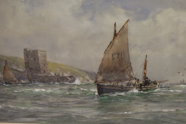 ARTHUR WILDE PARSONS (1854-1931) "Coming home to port", watercolour,