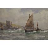 ARTHUR WILDE PARSONS (1854-1931) "Coming home to port", watercolour,